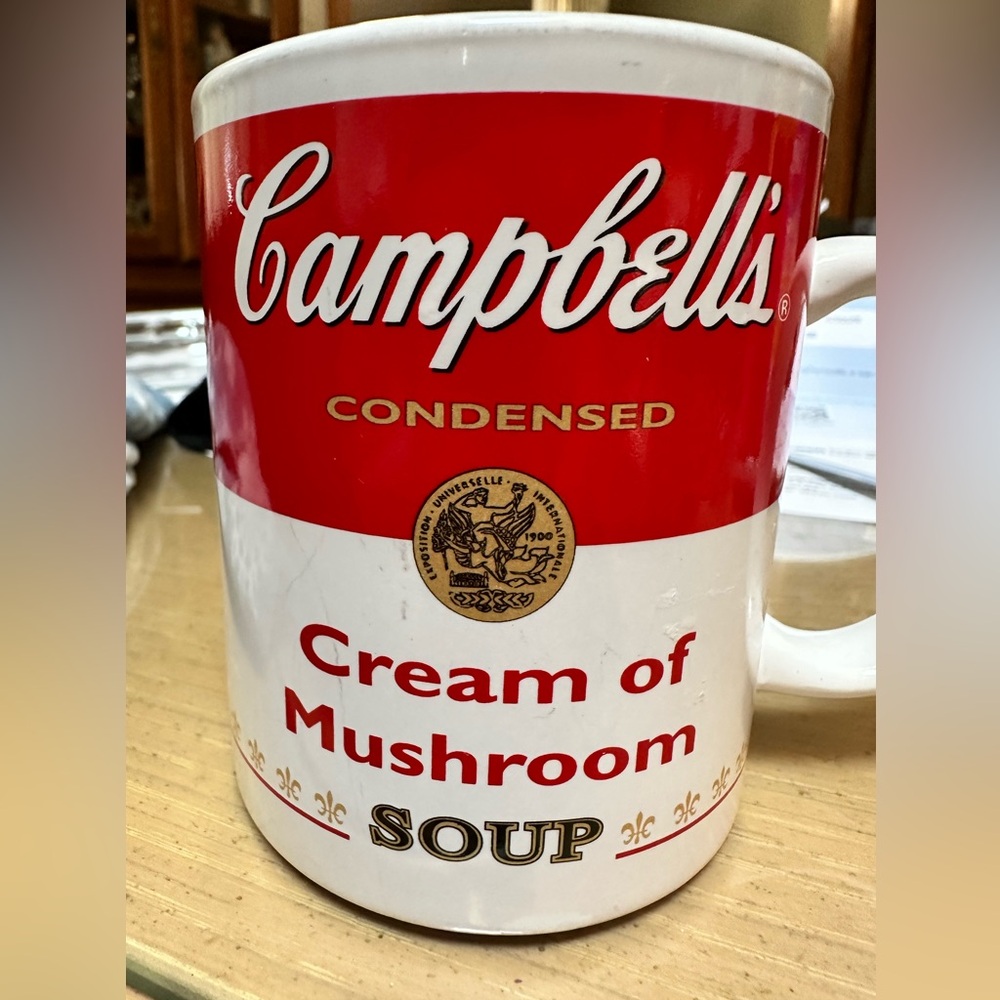 Vintage Style, Campbell's Cream of Mushroom Soup Coffee cup.